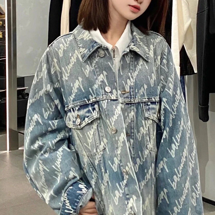 全新未使用 Balenciaga/巴黎世家 牛仔外套/34码/闲置/Xsps8126