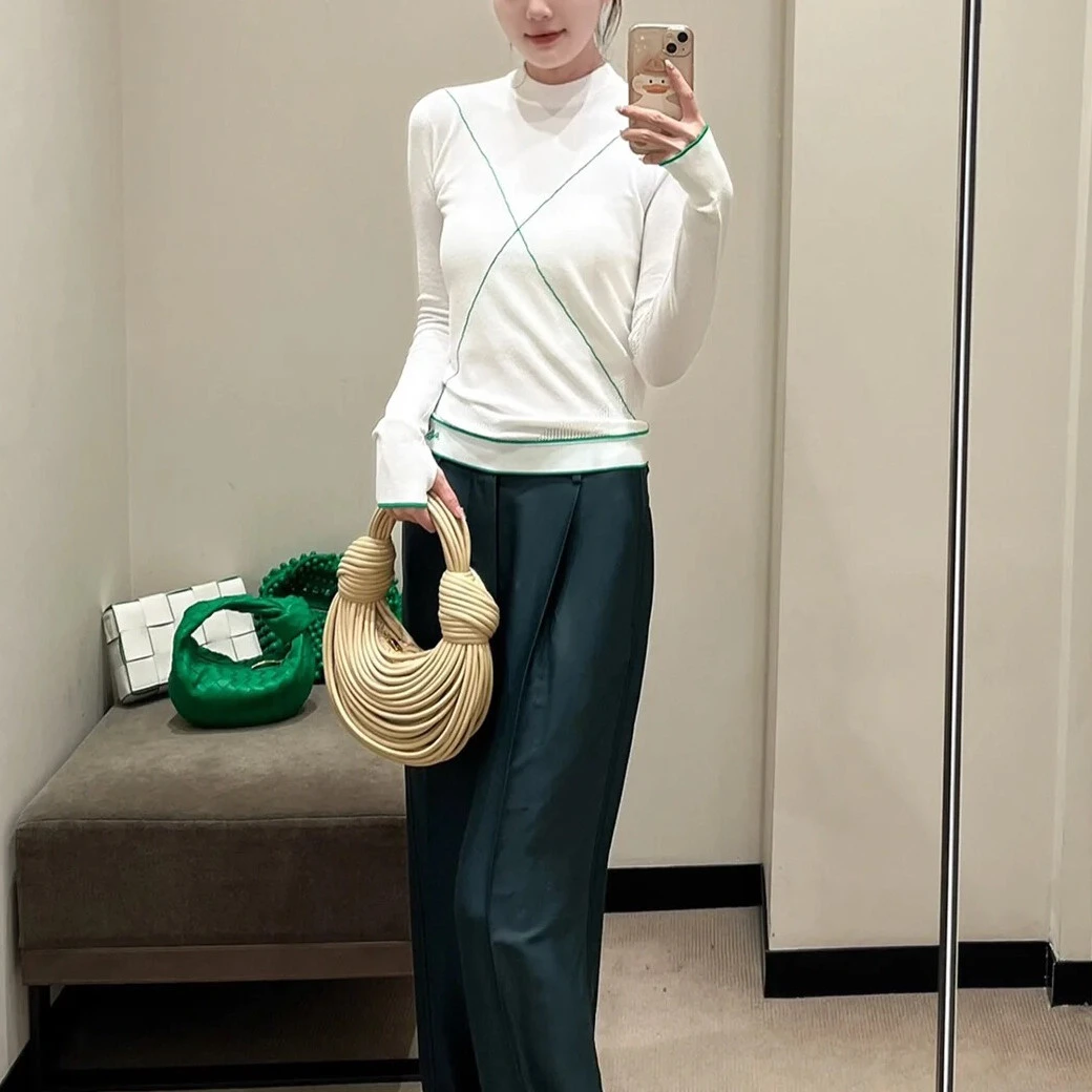99新 BOTTEGA VENETA/葆蝶家 BV套头针织上衣/L码/Xspr2921