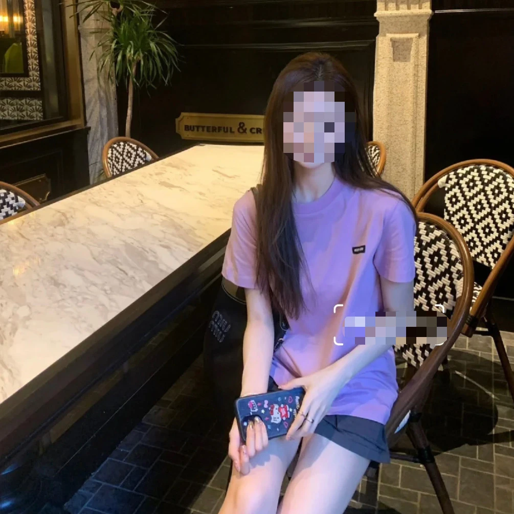 95新 MIU MIU/缪缪 短袖T恤/XS码/成色95/Xsp27472