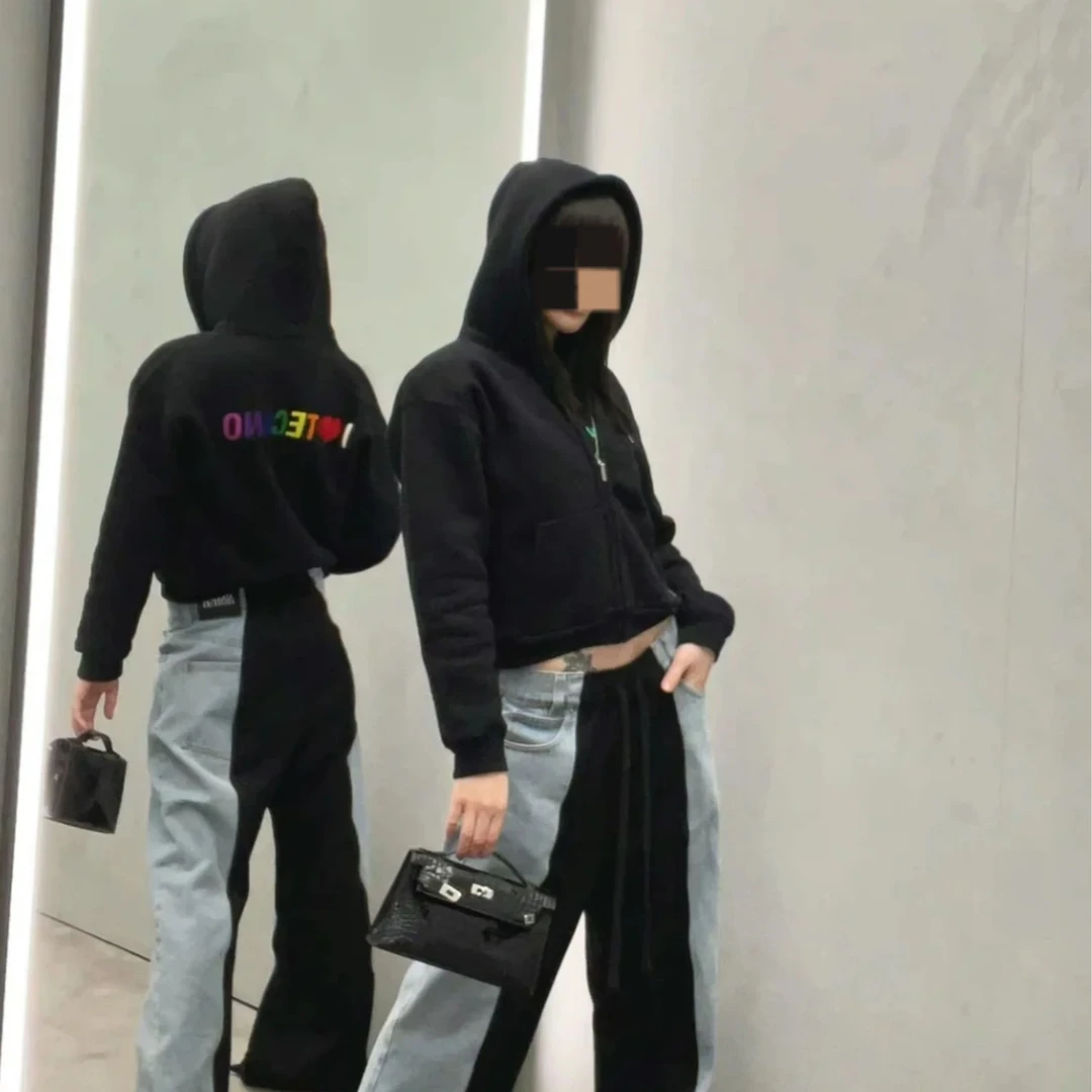 99新 Balenciaga/巴黎世家 拉链连帽卫衣外套/M码/Xsp26164