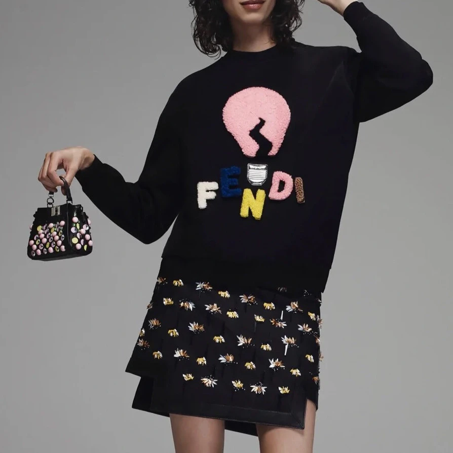 95新 FENDI/芬迪 套头卫衣/40码/成色95/Xsps8339