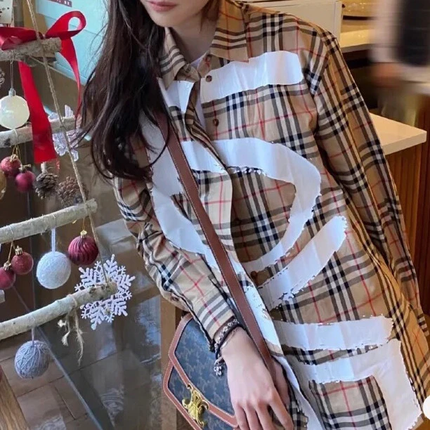 99新 BURBERRY/博柏利 衬衫/UK2码/成色99/Xspa3228