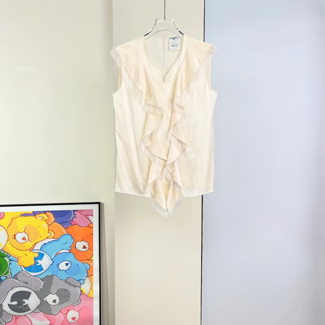 99新 Chanel/香奈儿 无袖上衣/38码/Xsps9669