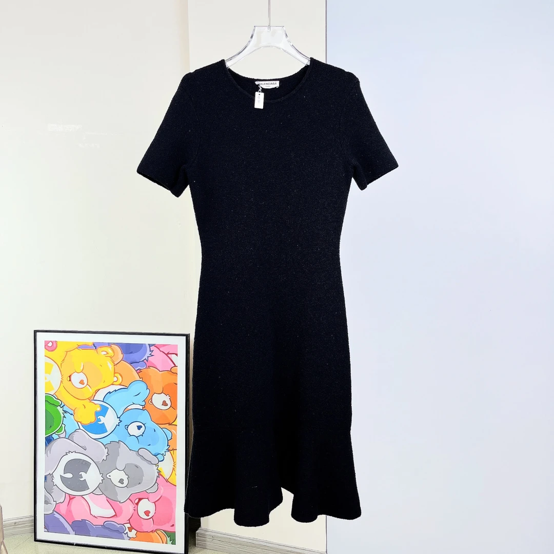 95新 Balenciaga/巴黎世家 针织连衣裙/码/成色95/Xsps7860