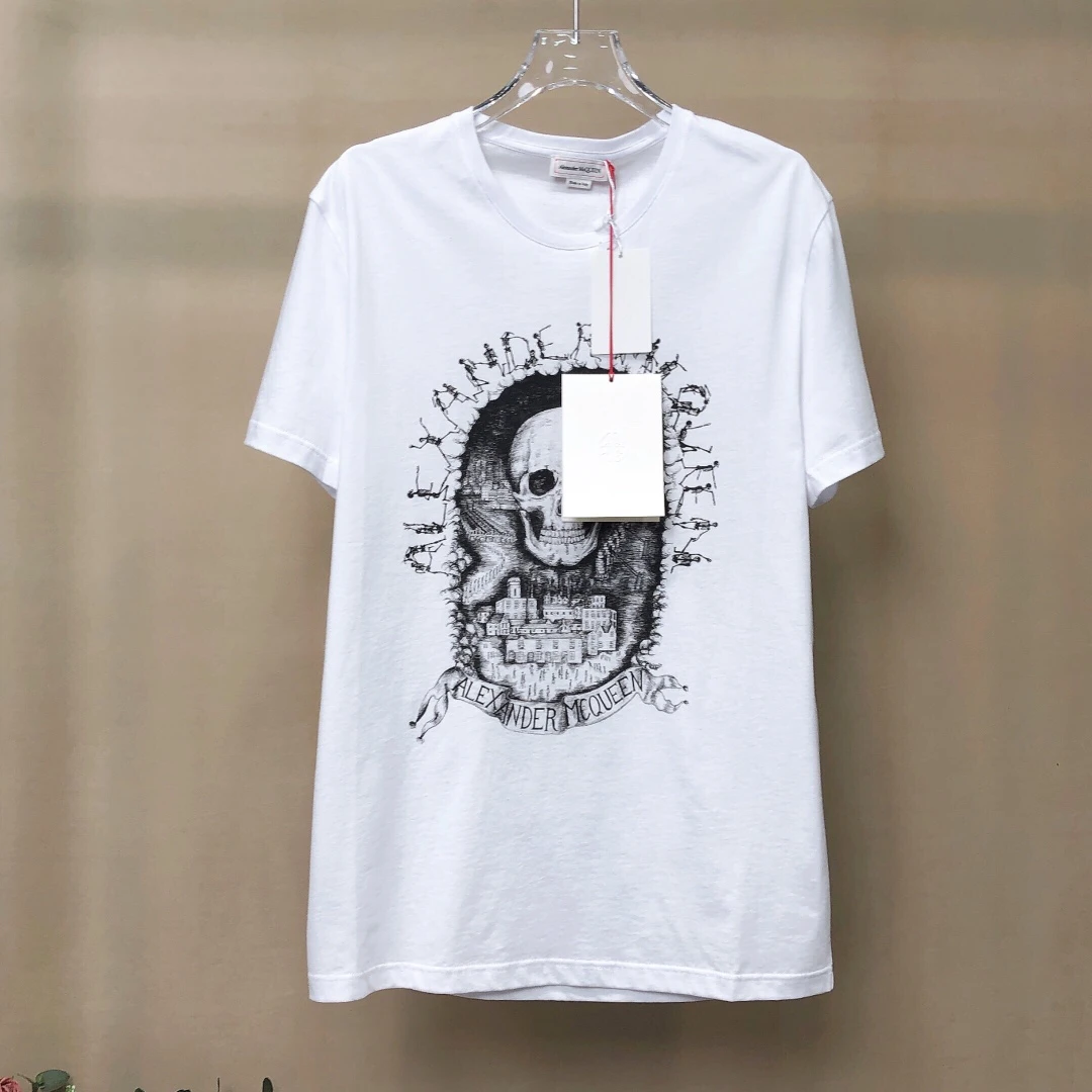 全新未使用 Alexander McQueen/亚历山大·麦昆 短袖T恤/xsp7164