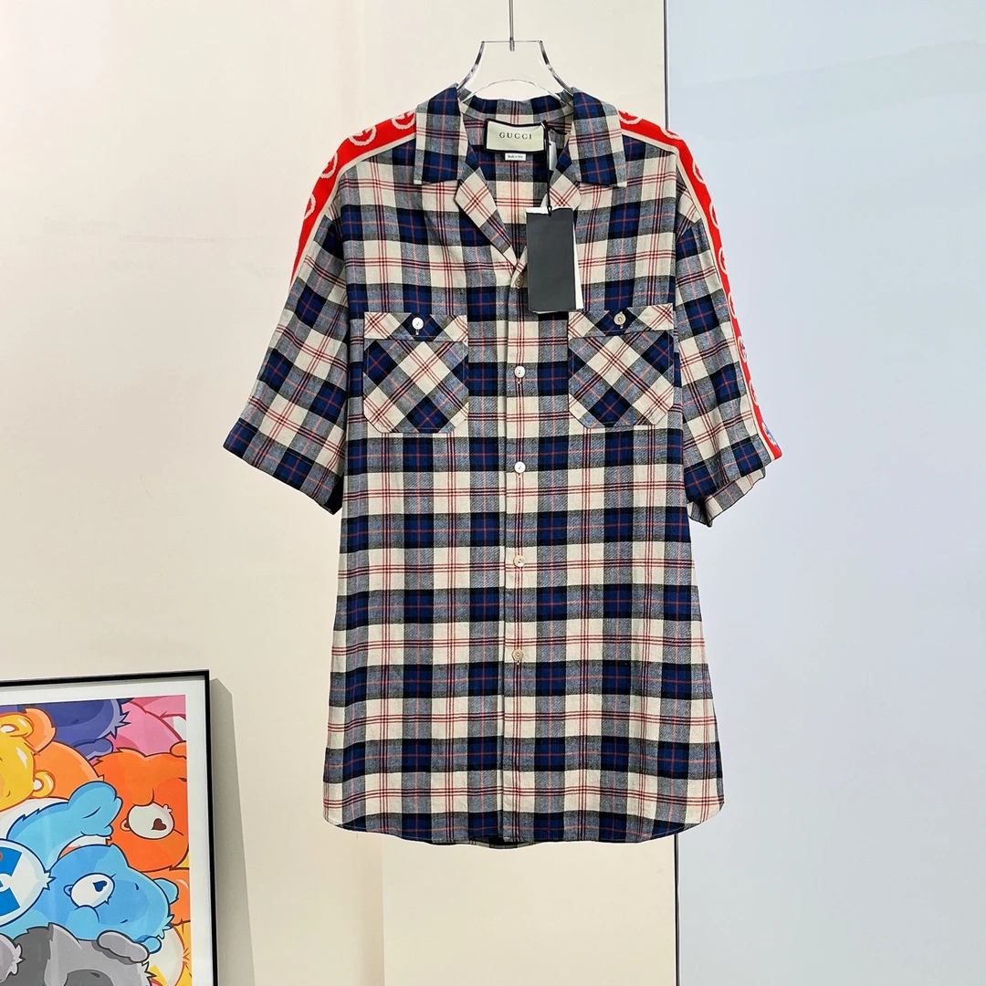 全新未使用 GUCCI/古驰 Gucci短袖衬衫 /46码/闲置/xspr1978