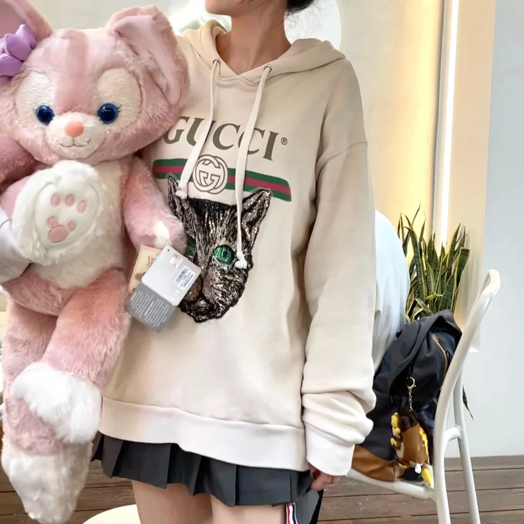 99新 GUCCI/古驰 连帽卫衣/xs码/Xsps9194