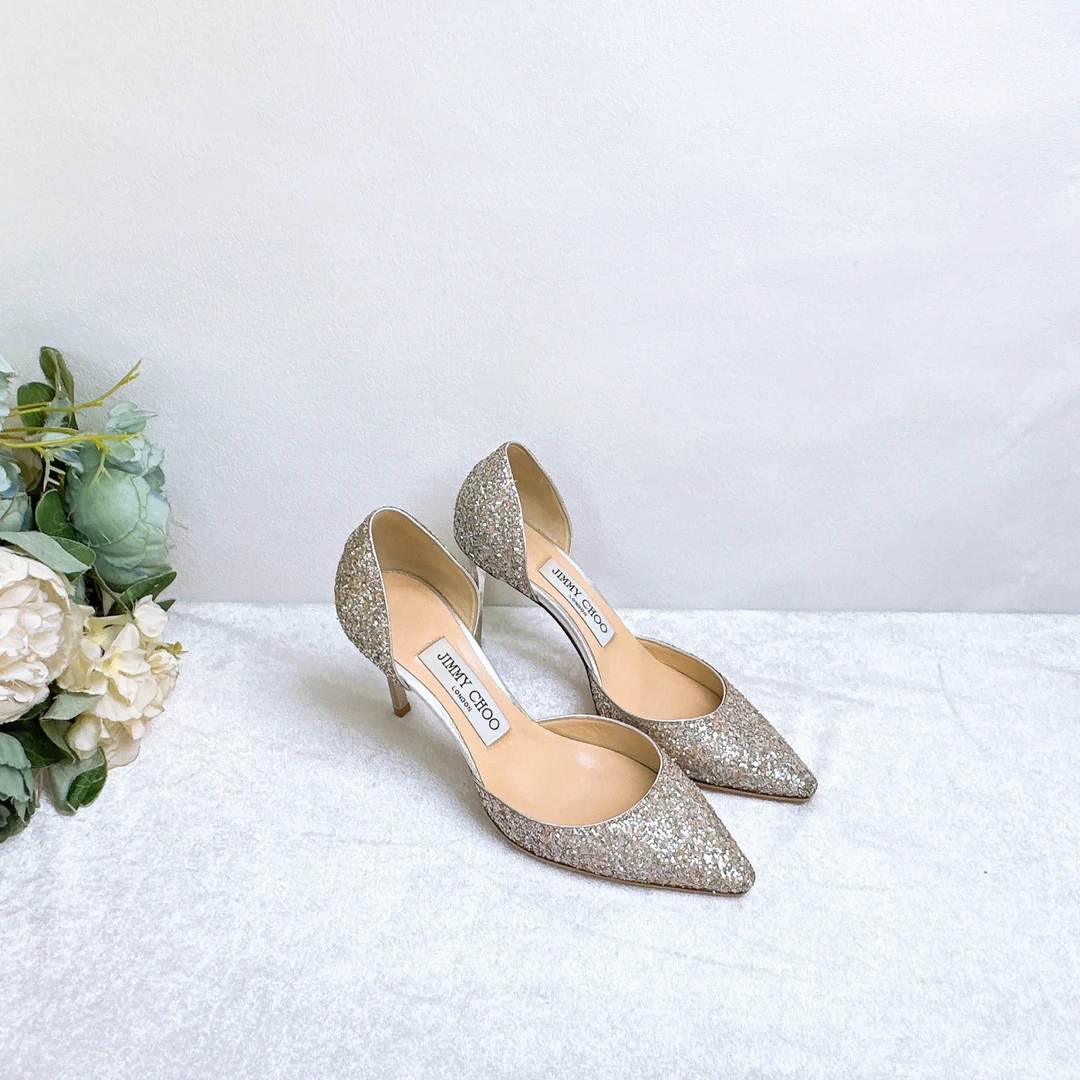 95新 JIMMY CHOO/吉米周 高跟鞋/35码/成色/XspL1648