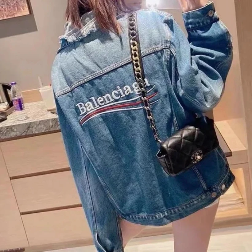 95新 Balenciaga/巴黎世家 牛仔外套 /44码/成色95/Xspa1711