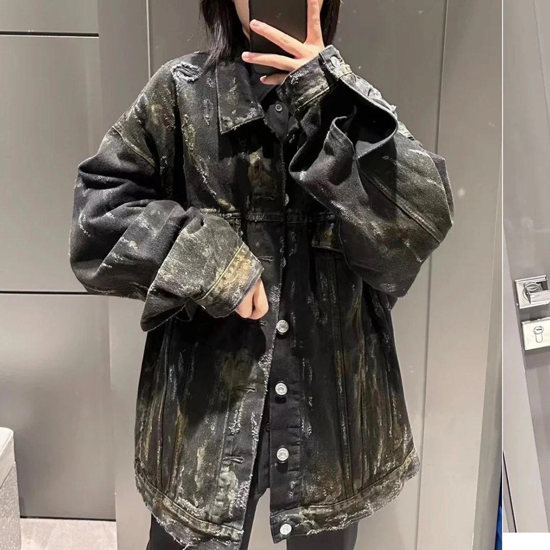 未使用 Balenciaga/巴黎世家 牛仔外套/L码/闲置/Xsps8127