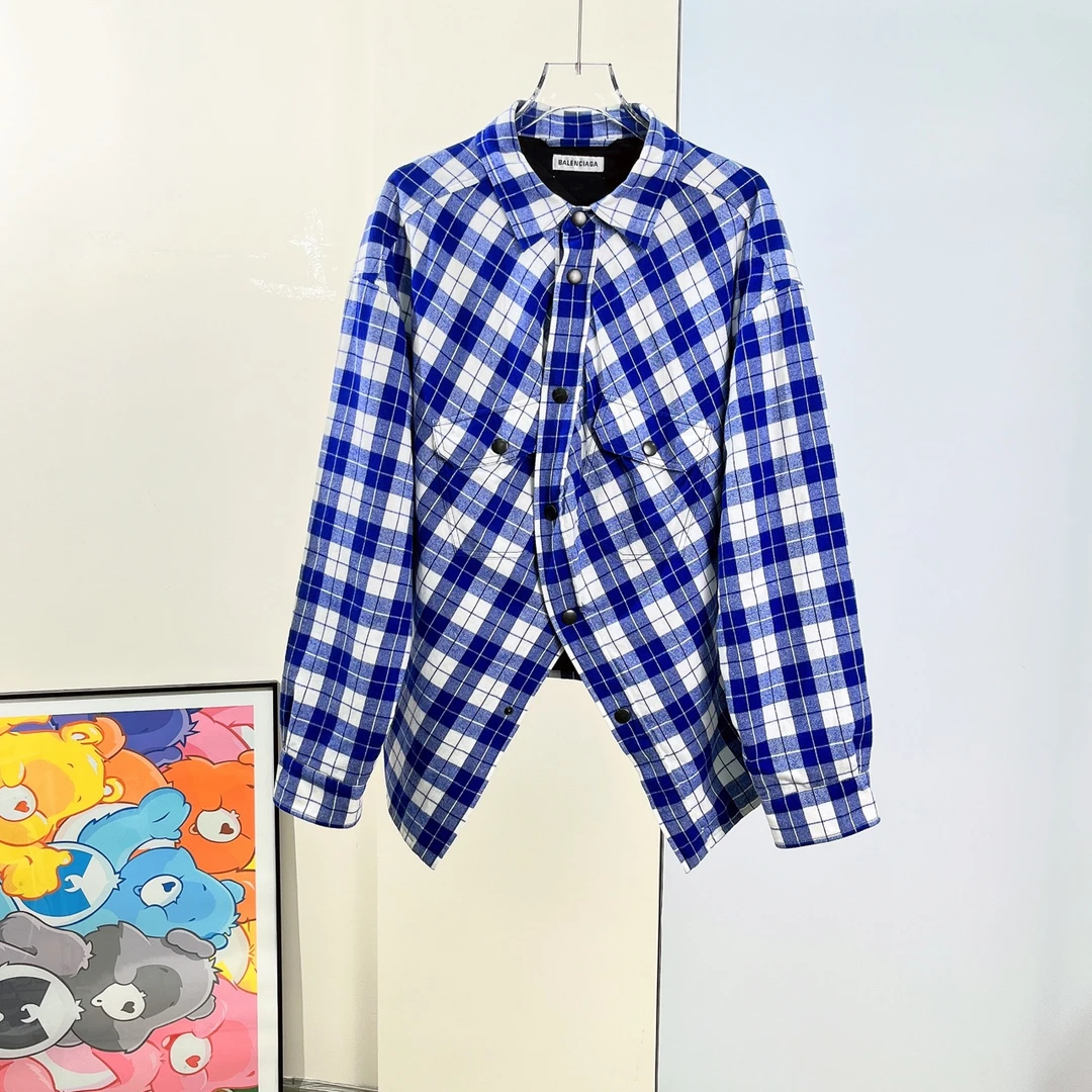 99新 Balenciaga/巴黎世家 薄棉衬衫/32码/成色99/Xsps6671
