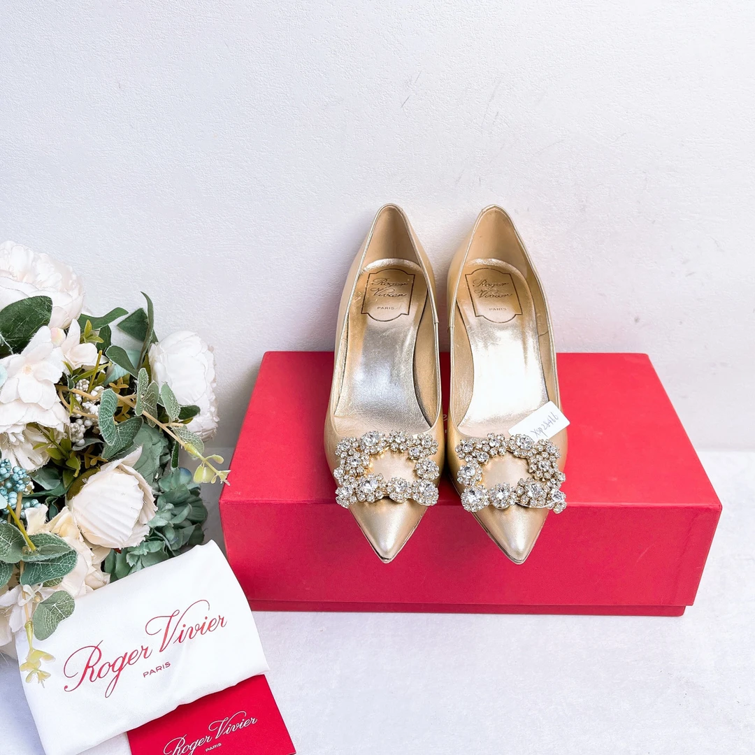 99新 Roger Vivier/罗杰·维威耶 高跟鞋/36码/成色/Xsp28466