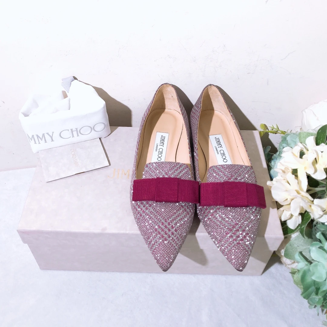 全新未使用 JIMMY CHOO/吉米周 平底鞋/35.5码Xspx815