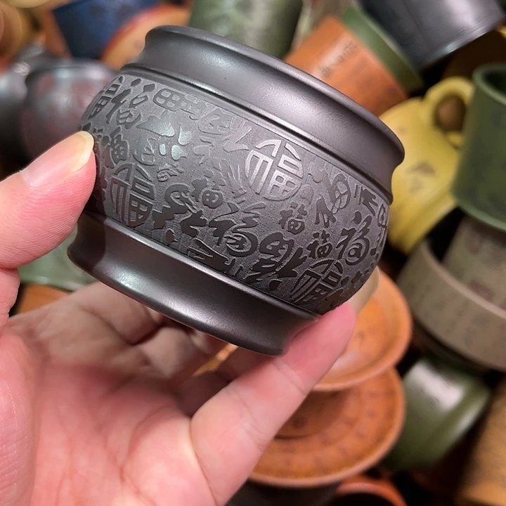 紫砂茶杯全手工紫砂主人杯