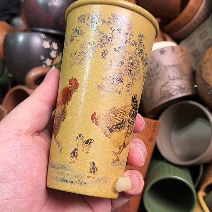 紫砂茶杯全手工紫砂主人杯