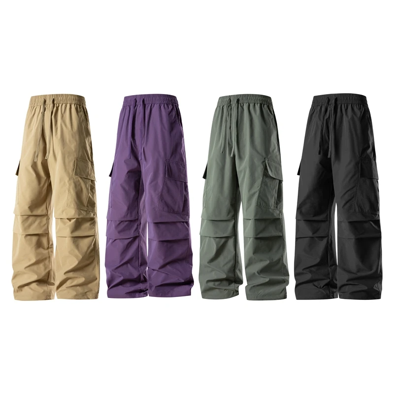 【PC】工装裤男宽松大裤子口袋冲锋裤运动休闲裤情侣长裤