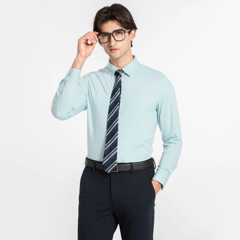 路卡迪龙【抗皱】男士四季高定商务百搭通勤精致衬衫-321235201