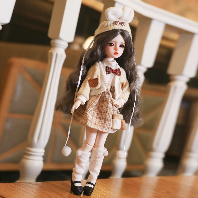 6分bjd洋娃娃玩具女孩公主仿真芭比手工改妆关节30厘米sd人偶整娃