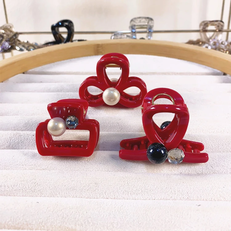 刘海夹马尾夹小抓夹女时尚亚克力小发饰优雅头饰饰品配饰