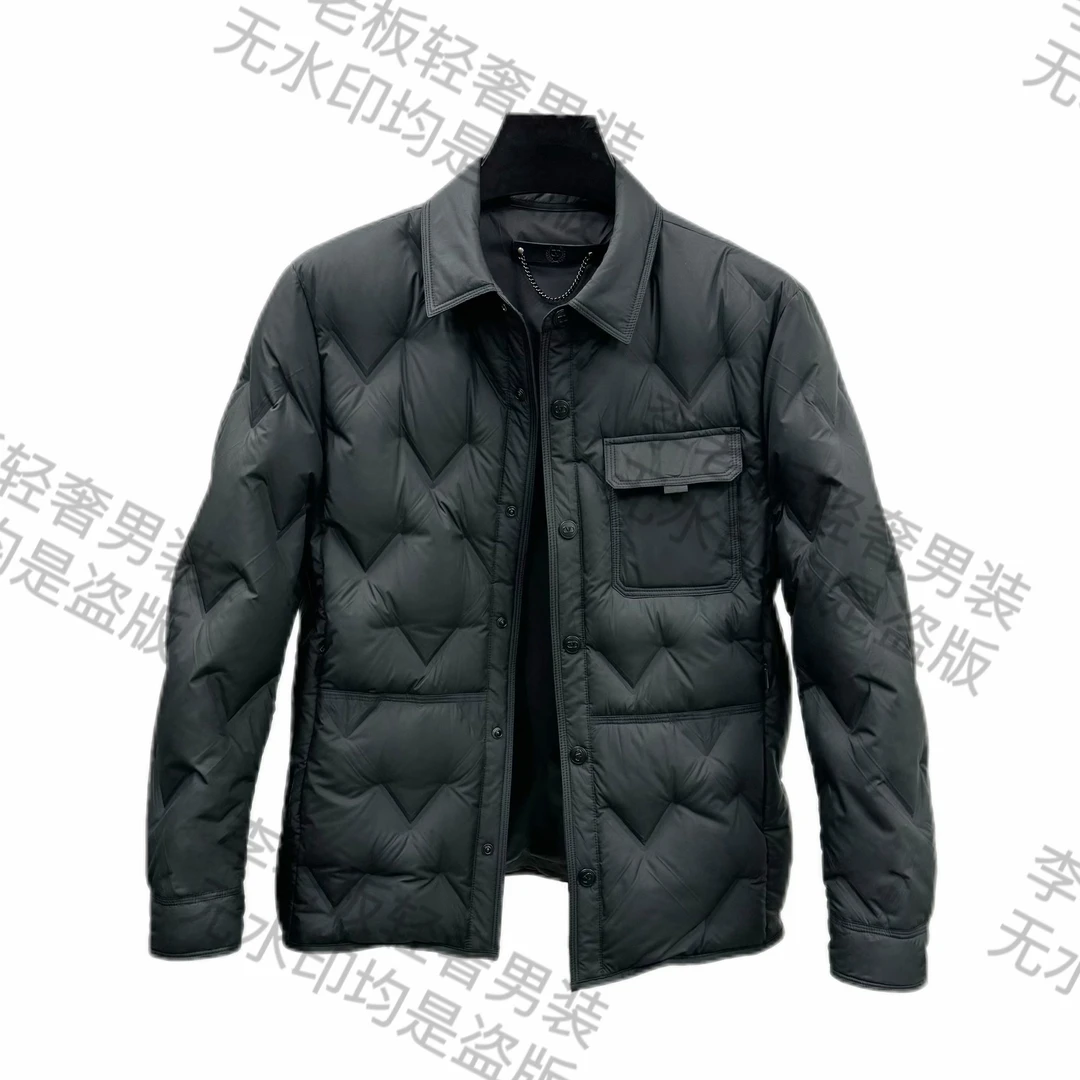 【老白专属】冬季新款90绒羽绒服 时尚翻领90绒白鸭绒羽绒服 8807