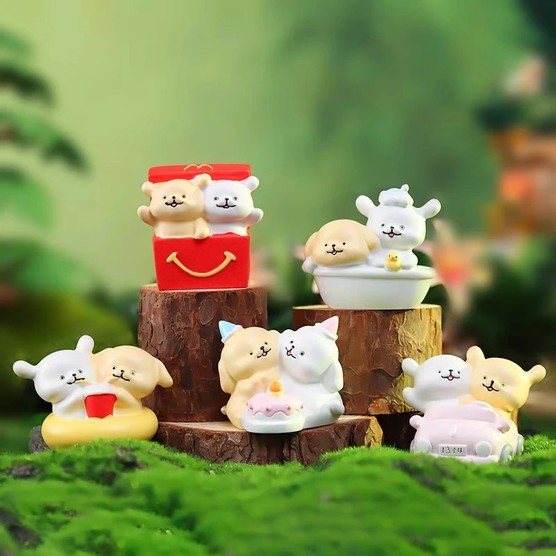 【拆盒】线条汪日常潮玩盲盒摆件