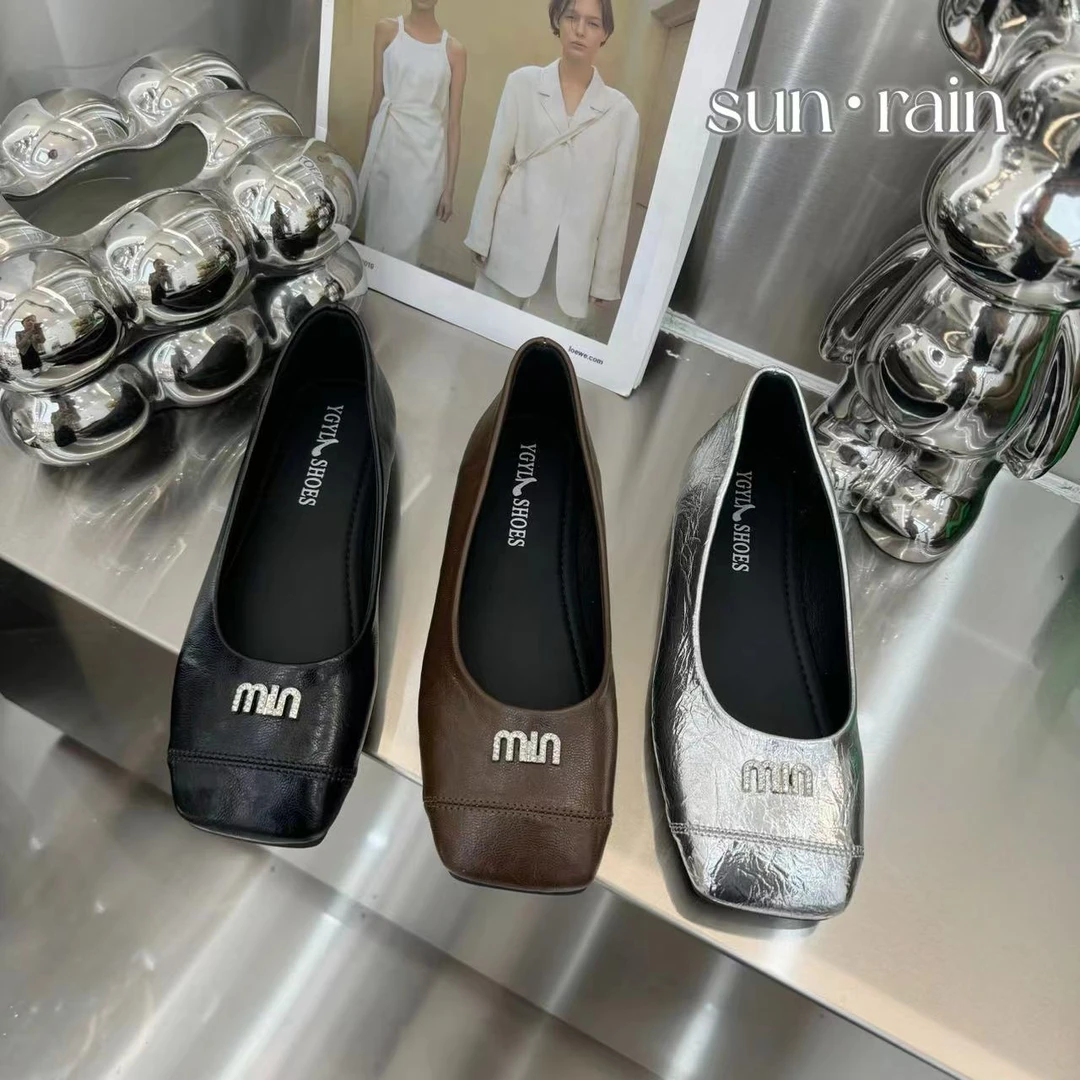 【妙妙】2024新款小min单鞋玛丽珍平底韩版气质复古风一脚蹬女单鞋
