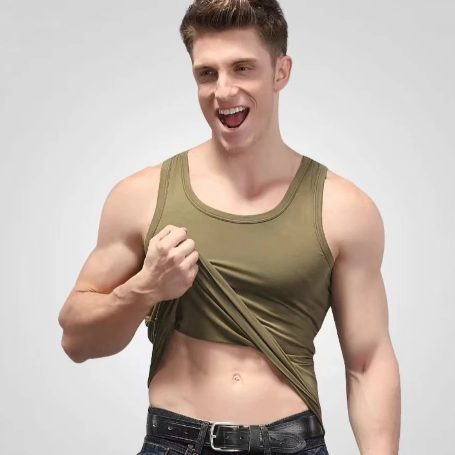 男士背心无袖运动健身弹力紧身内穿夏季打底上衣BX058