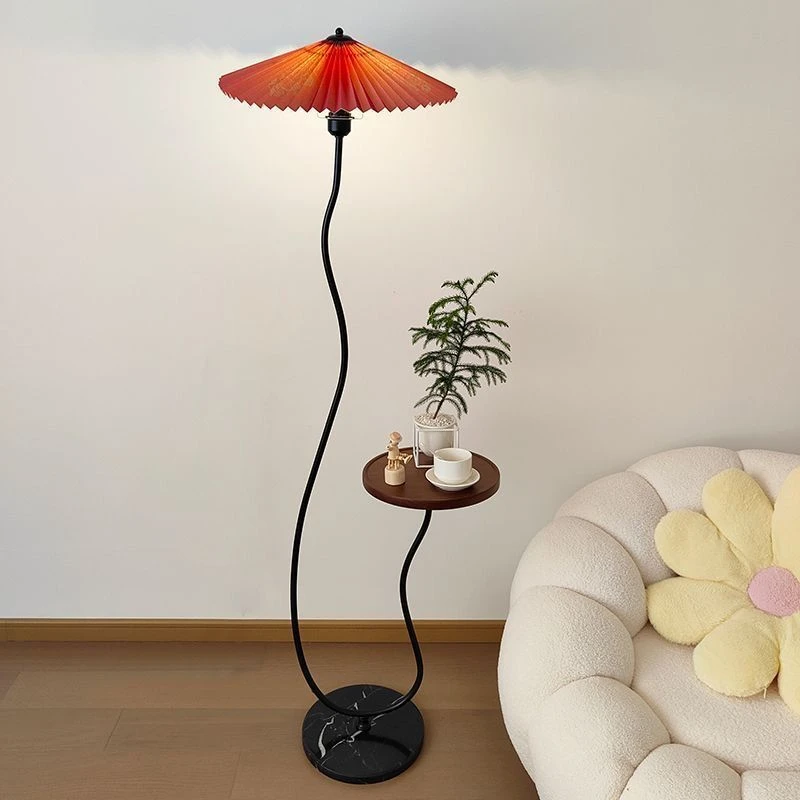 【新疆包邮】一体客厅沙发茶几台灯卧室氛围灯全光谱落地灯护眼百褶