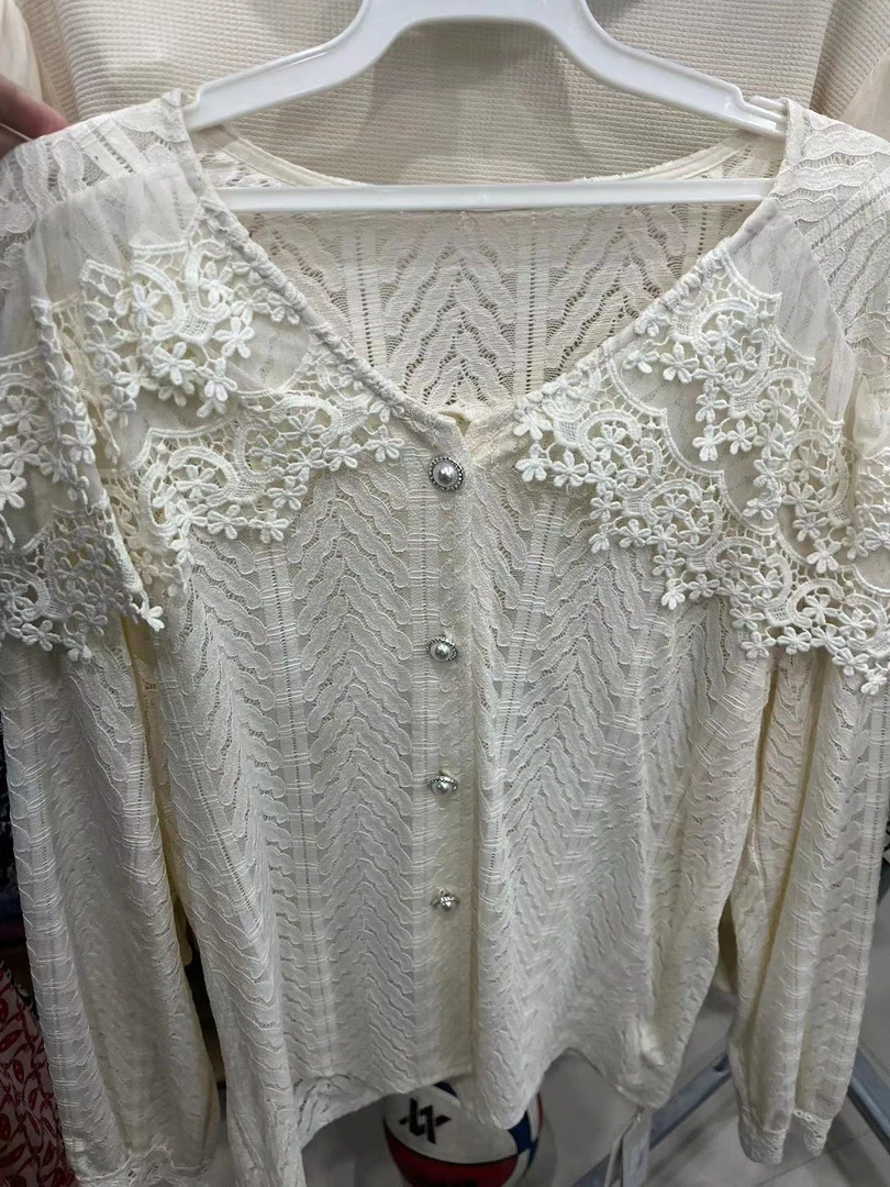 V0171气质蕾丝衬衣