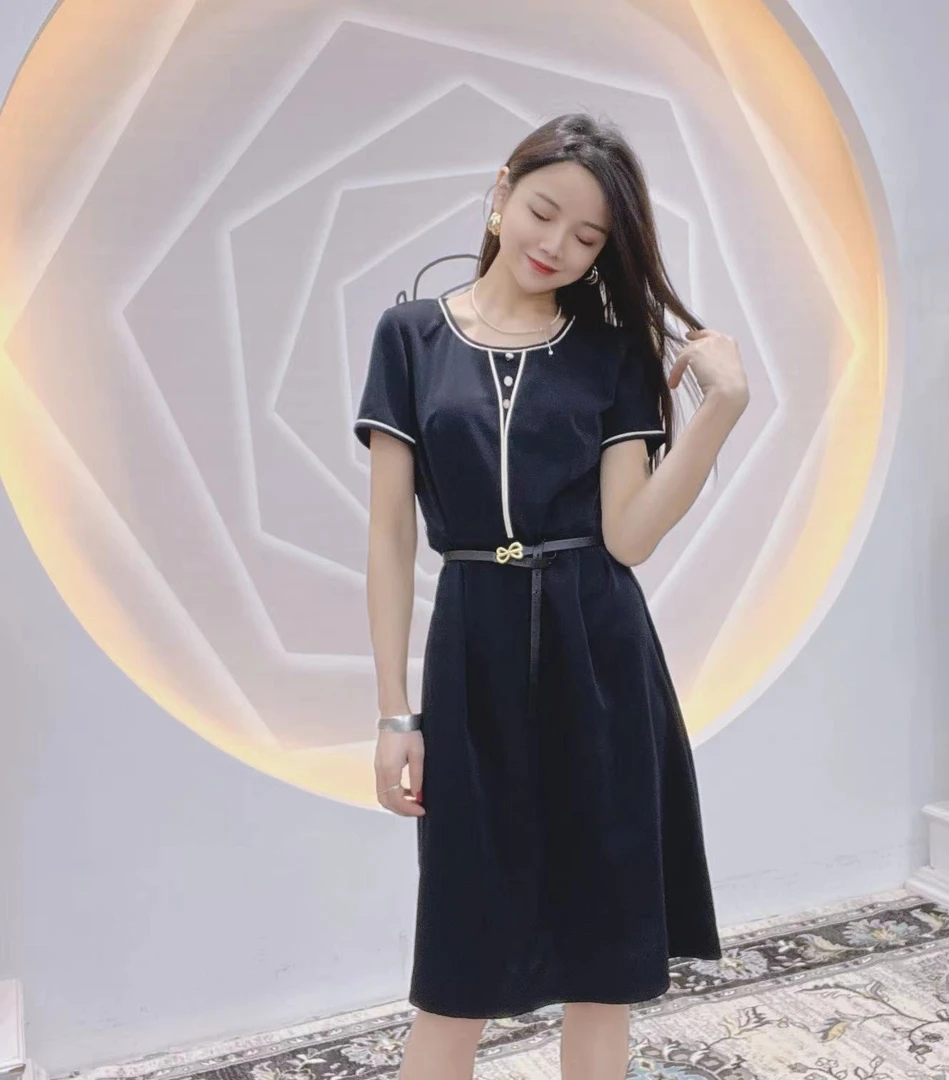 【V1283】高端新款显瘦时尚连衣裙