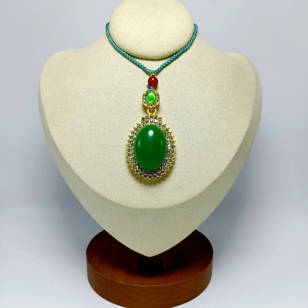 非金属项链 新中式竹林池畔项链