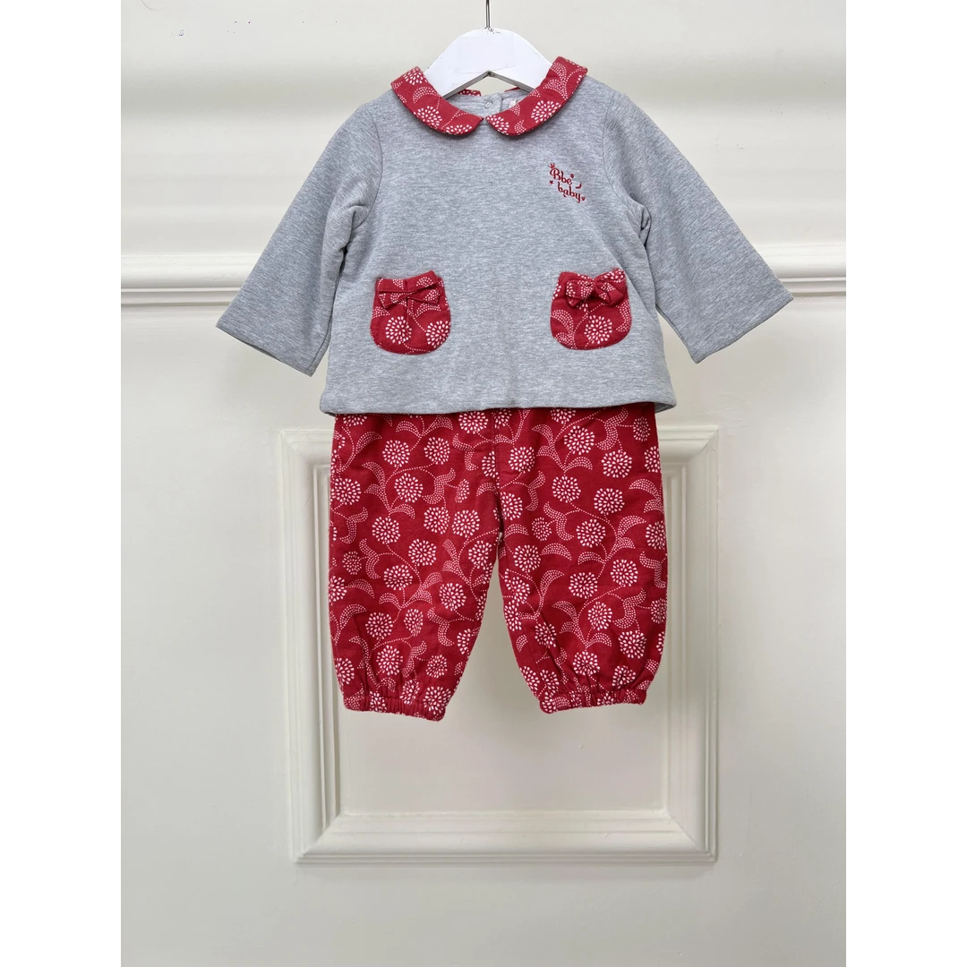 女宝男宝儿童冬款针织洋气时尚套装-278