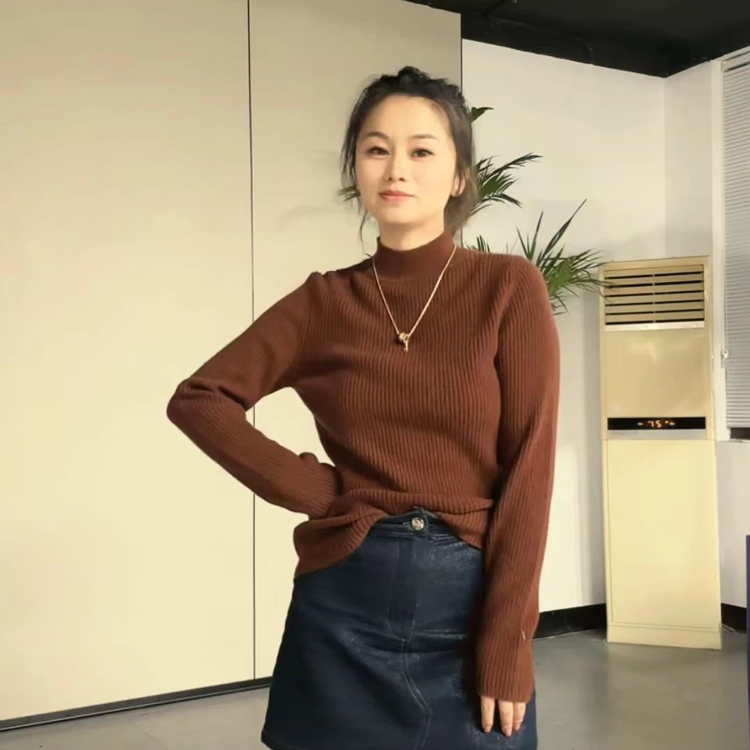 0930-08   女款时尚百搭气质绵羊毛打底  ZWX   F-39