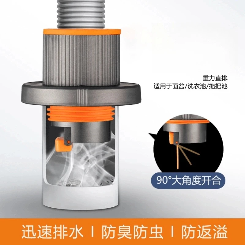 高品质防臭密封塞堵塞通用淋浴室水槽卫生间家用过滤两用防虫封口