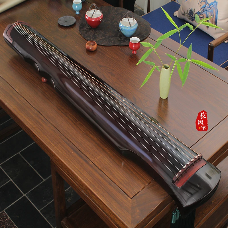 老杉木古琴入门级初学者伏羲式纯手工生漆专业高端演奏考级七弦