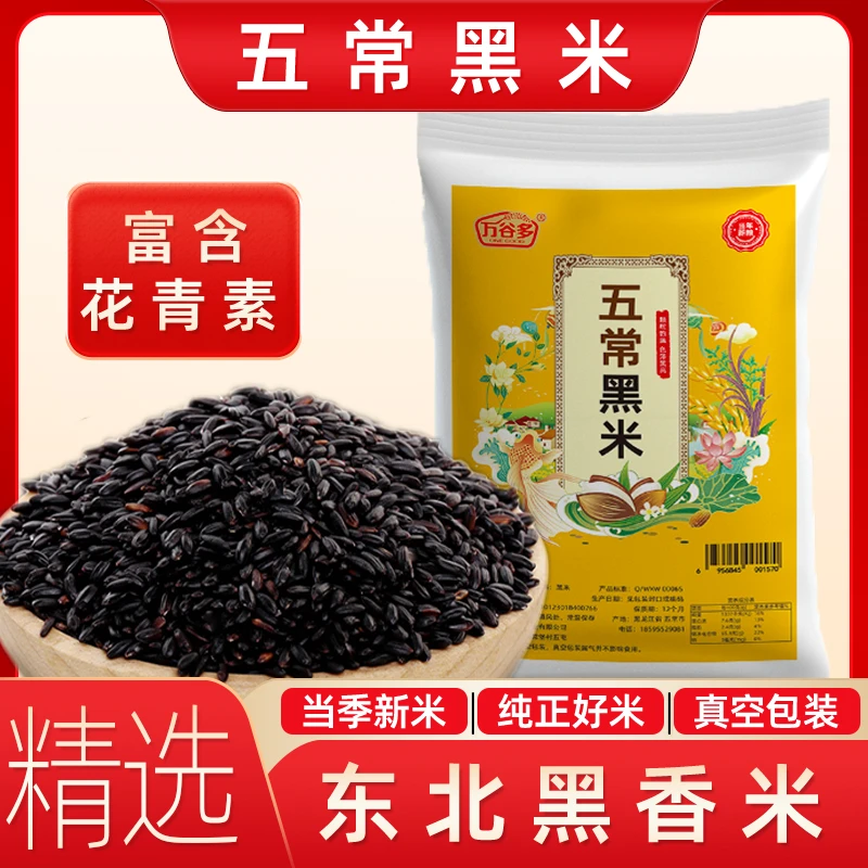 【买一送一】2023年五常黑米5斤装 黑龙江农家东北黑米黑米粥食用黑