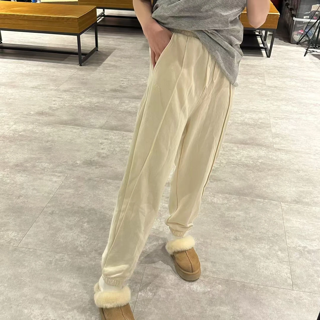 阿迪达斯 加绒奶奶裤女裤 HM3196运动长裤