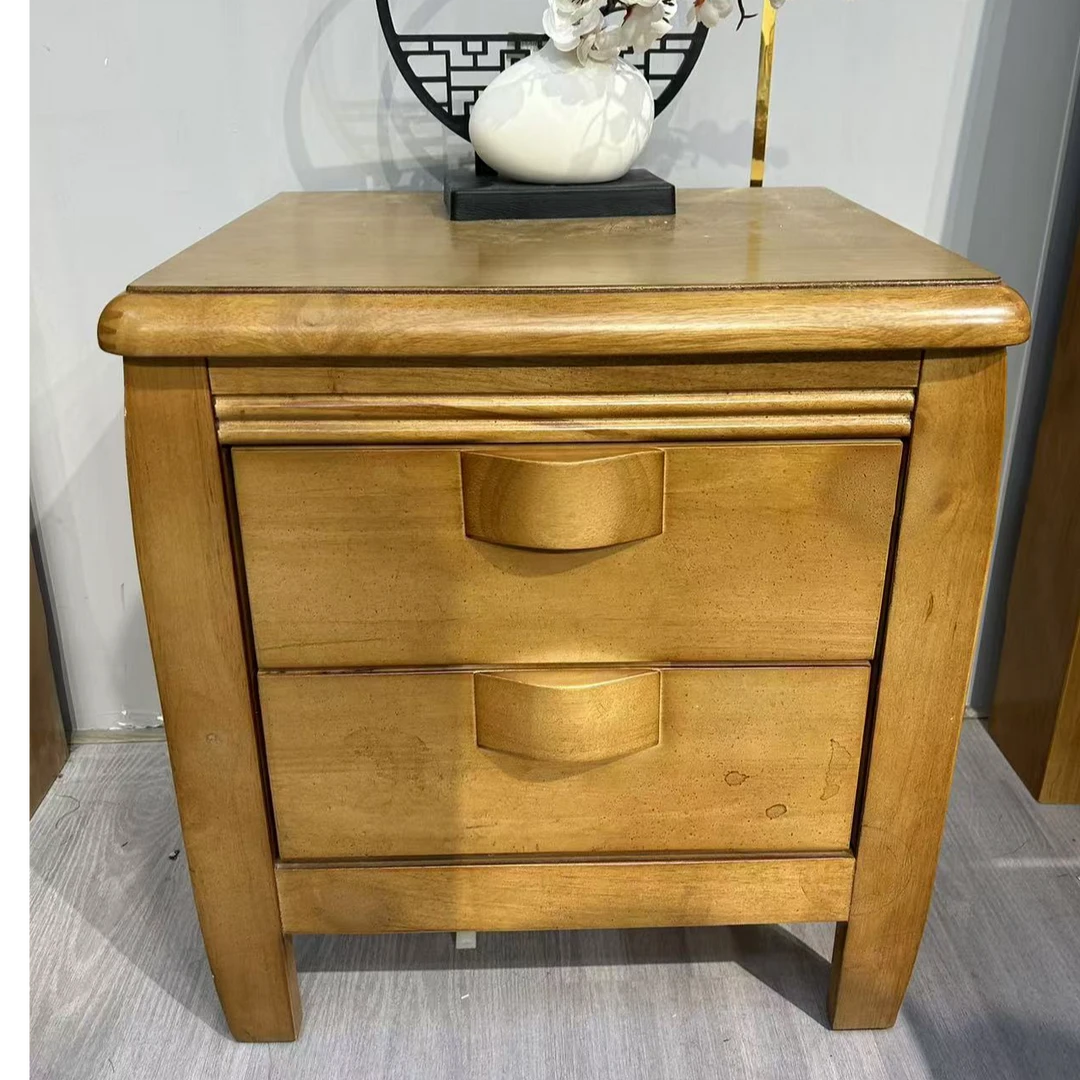 床头柜【不单卖】全实木新款轻奢免安装家用皮质卧室