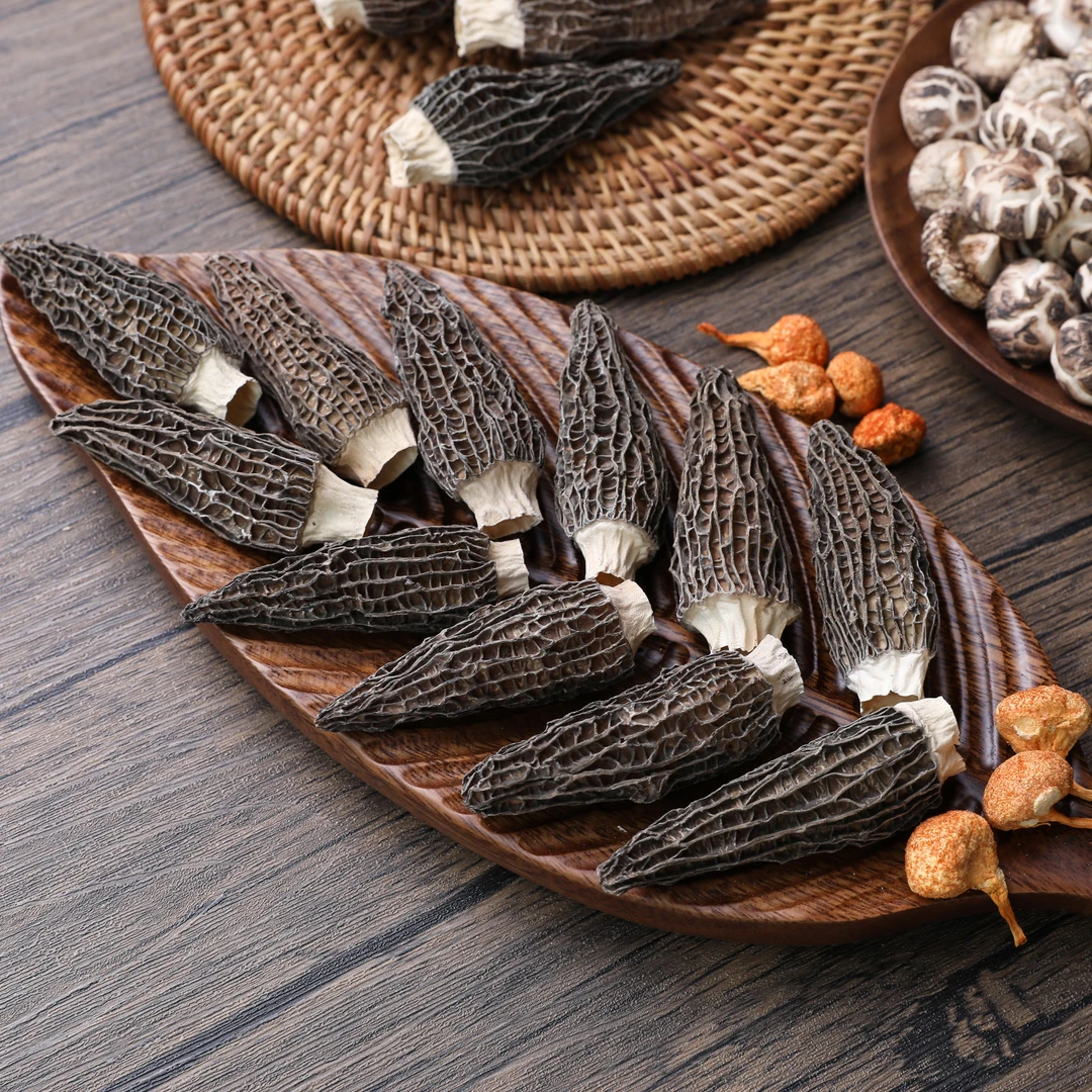 头茬羊肚菌 高山林下羊肚菌头茬个大肉厚统货 正宗煲汤干菌菇包邮