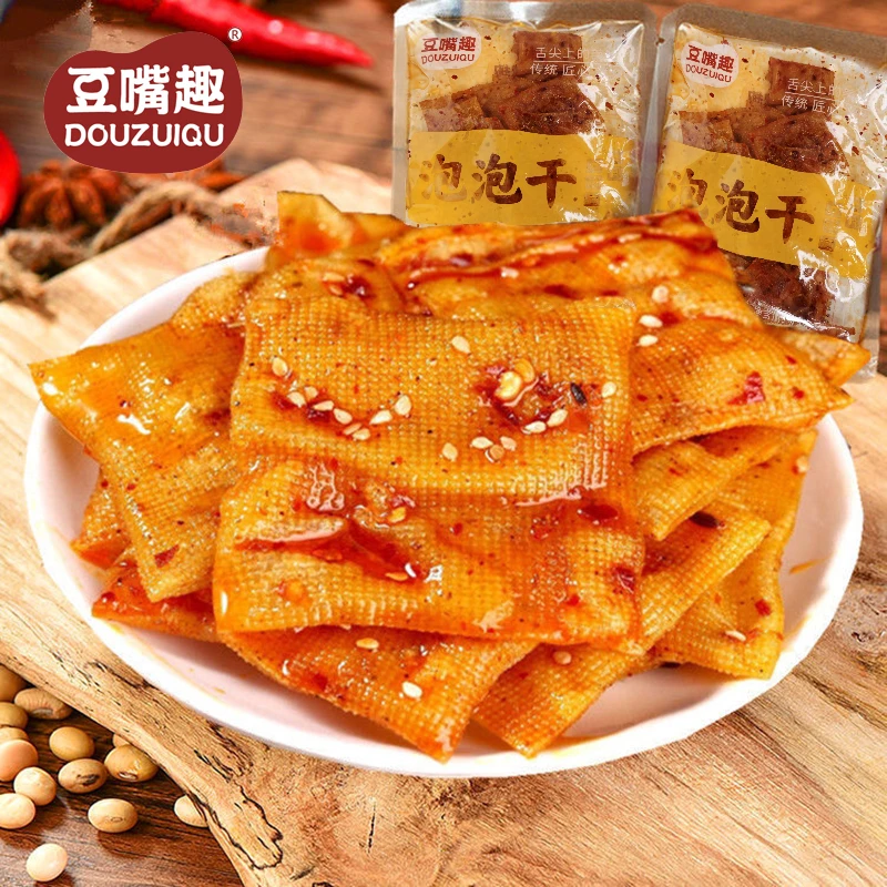 DOUZUIQU/豆嘴趣【 怀旧零食 】豆嘴趣泡泡干75g豆皮零食休闲小吃TY