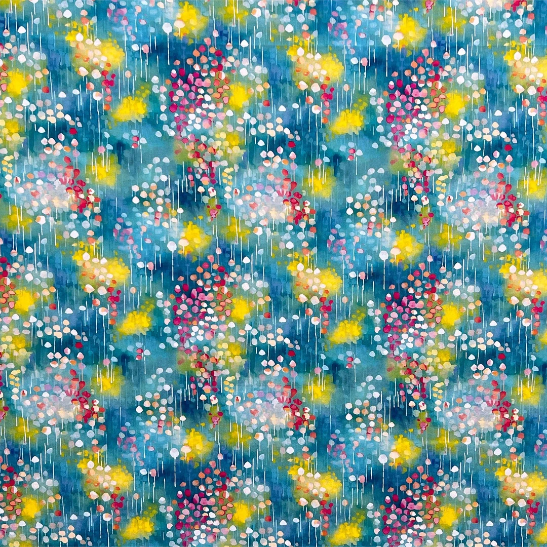 香云缎——夏日风景     -全棉布料-柔软-亲肤透气