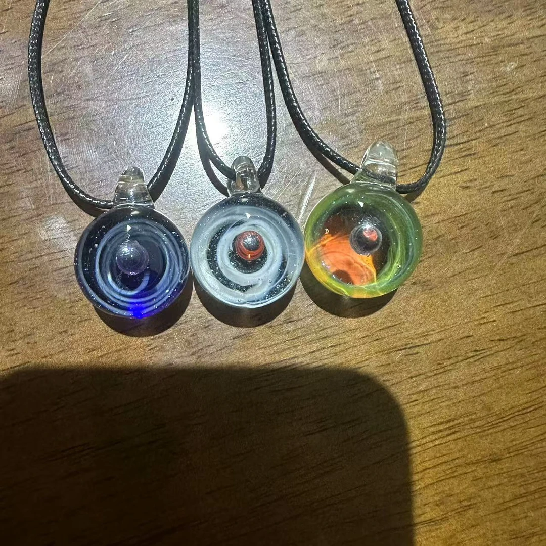 合金项链 925银合金项链 玉楼东  CY027  琉璃星空球  随机发