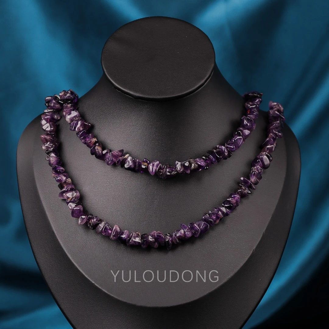 合金项链 GH306 深紫色串珠中古项链 老货 默认微瑕（海淘孤品）