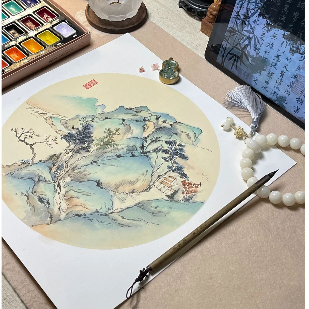 了了手工定制国画 私人定制国画手稿