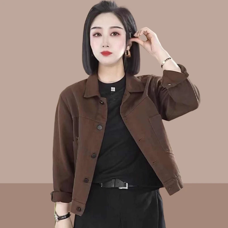 短款牛仔外套女2025年春秋季新款小个子休闲百搭爆款薄款夹克上衣