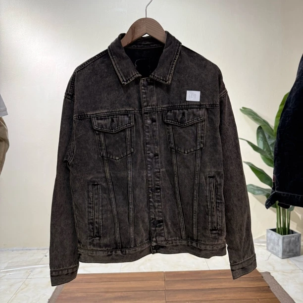 杰新款做旧秋季夹克牛仔外套男女同款657-C-1-4
