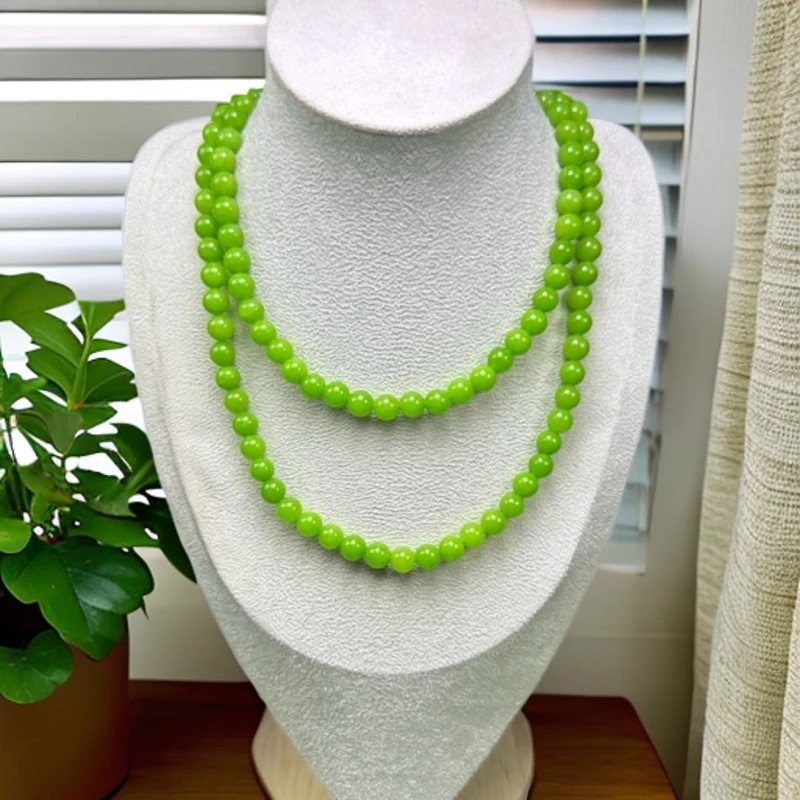 青苹果色卡8*108项链0271