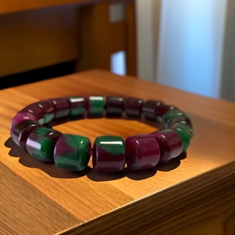 红绿路路通卡10mm手串-0145