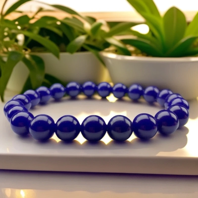 青色卡8mm时尚手串0329