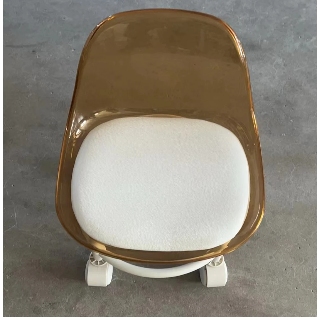 亚克力小凳子静音带万向轮